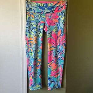 Lilly Pulitzer Pink and Blue Luxletic Leggings